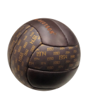 GENUINIE LEATHER- WELTMEISTER Retro Soccer Ball- COLOR: DRK BROWN-NON FT product